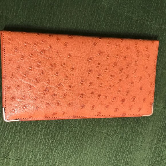 Beau Brummel Accessories - Beau Brummel Wallet Genuine Ostrich Skin Secretary